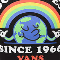 Vans Men's Black Let It Rainbow Back Print T-Shirt