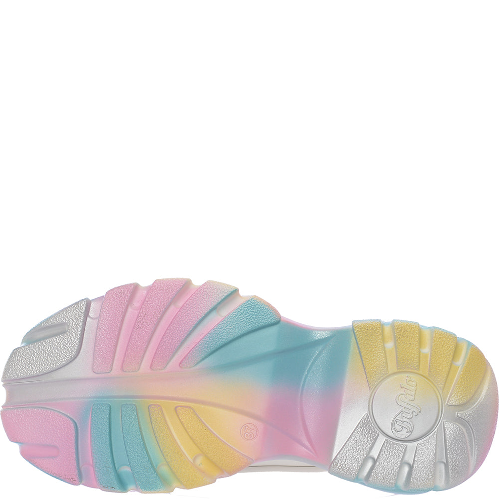 Buffalo London Women's Classic Chunky Trainers in Iridescent Multi