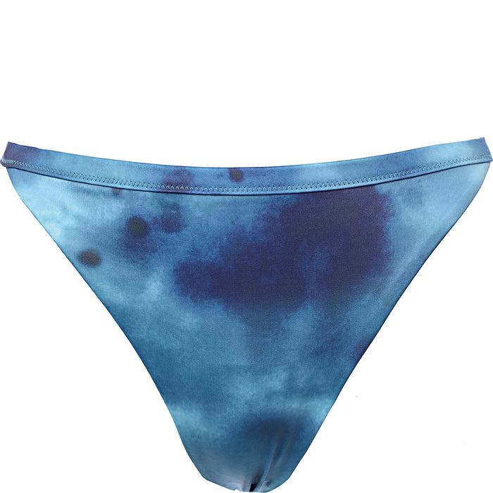 Weekday Women's Blue Brush Print Ava Bikini Briefs