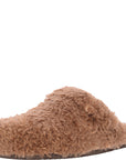 ALDO Womens WFH Slip-On Mules in Brown Teddy Fur