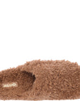 ALDO Womens WFH Slip-On Mules in Brown Teddy Fur