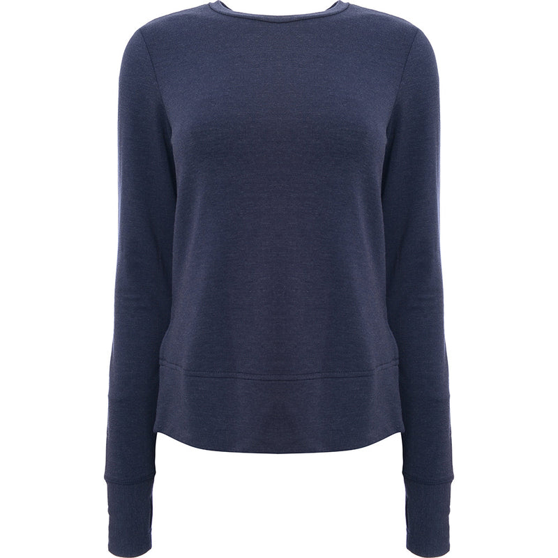 Superdry Women's Sport Active Studio Luxe Sweatshirt in Navy Marl