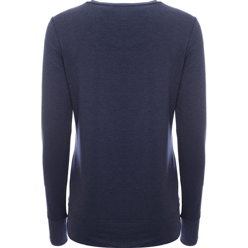 Superdry Women's Sport Active Studio Luxe Sweatshirt in Navy Marl