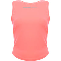 Superdry Womens Coral Sport Training Logo Vest Top