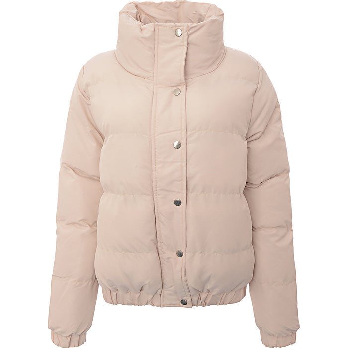 Brave Soul Women's Peach Skin Puffer Jacket