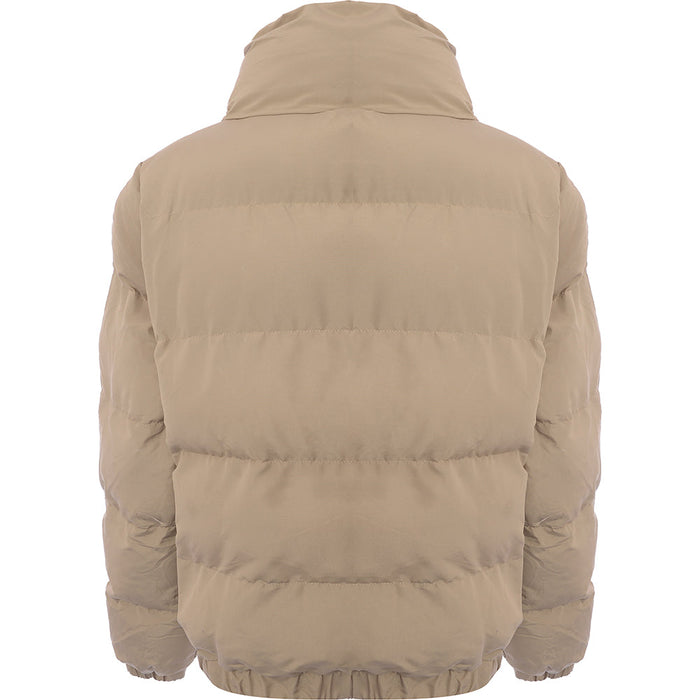 Brave Soul Women's Grey Slay Peach Skin Puffer Jacket