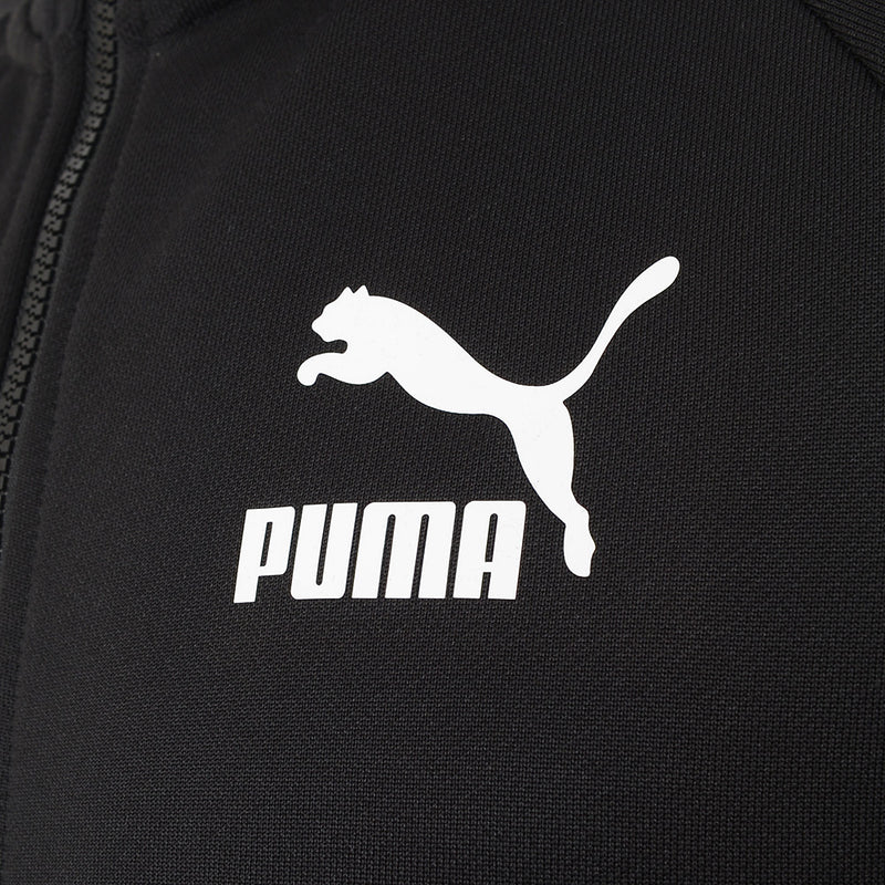 Puma Men's Black Iconic T7 Zip Up Jacket