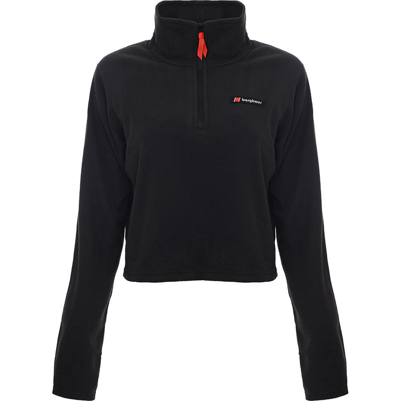 Berghaus Womens Prism 1/2 Zip Cropped Fleece in Black