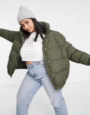 Womens Brave Soul Plus Slay Puffer Jacket