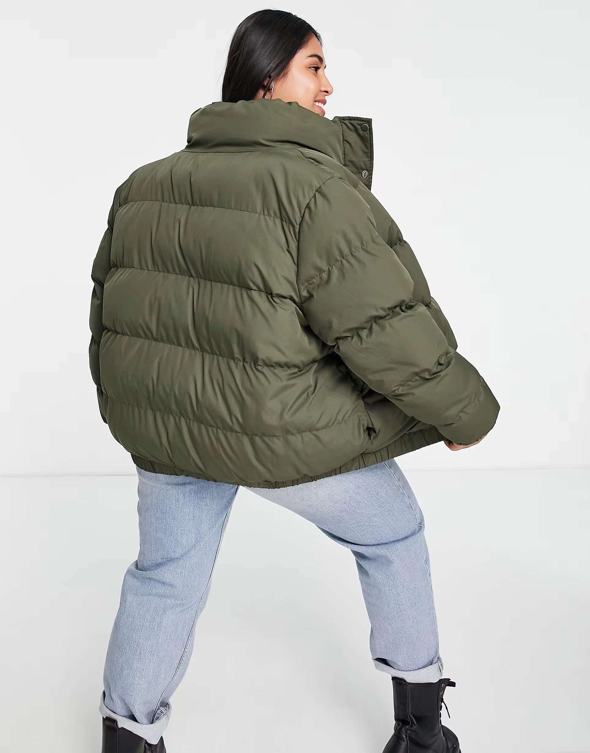 Womens Brave Soul Plus Slay Puffer Jacket