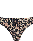 Superdry Women's Brown Print Leopard Cheeky Bikini Bottom