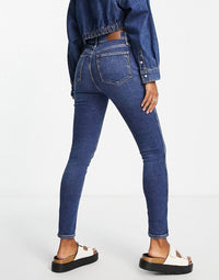Madewell Womens High Rise Skinny Jeans In Mid Wash