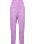 French Connection Women's Lilac PU Co-ord Crolenda Suit Trousers