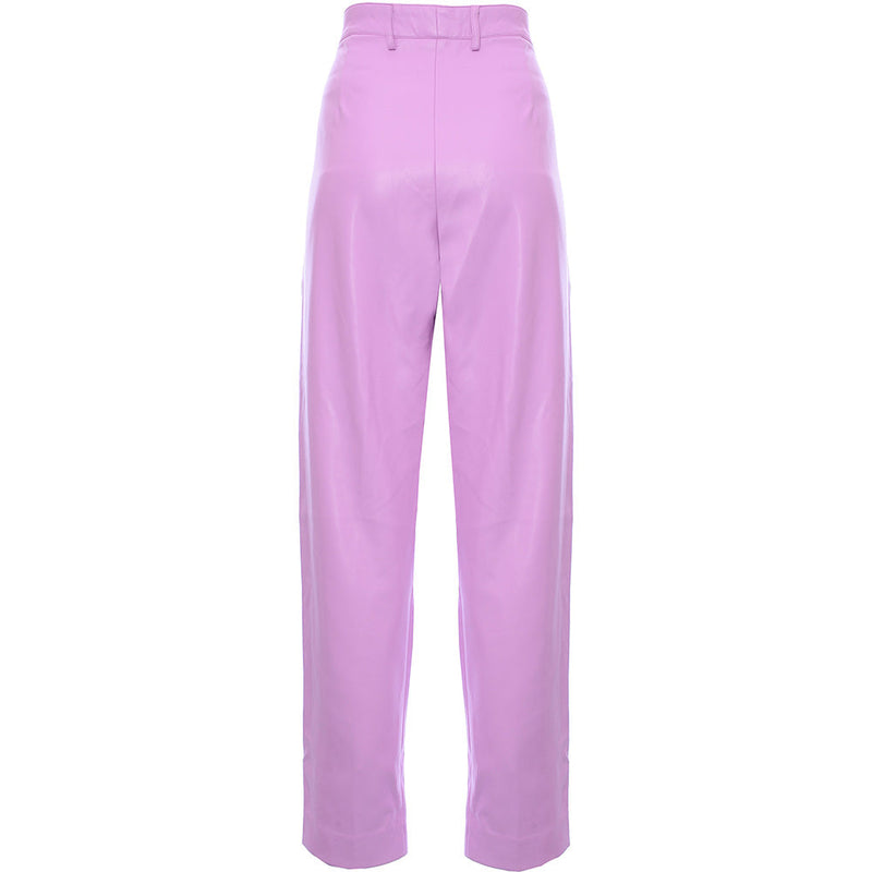 French Connection Women's Lilac PU Co-ord Crolenda Suit Trousers