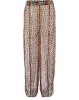 Brave Soul Womens Leopard Print Wide Leg Beach Trousers