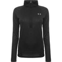 Under Armour Womens Tech 1/2 Zip Long Sleeve Top In Black