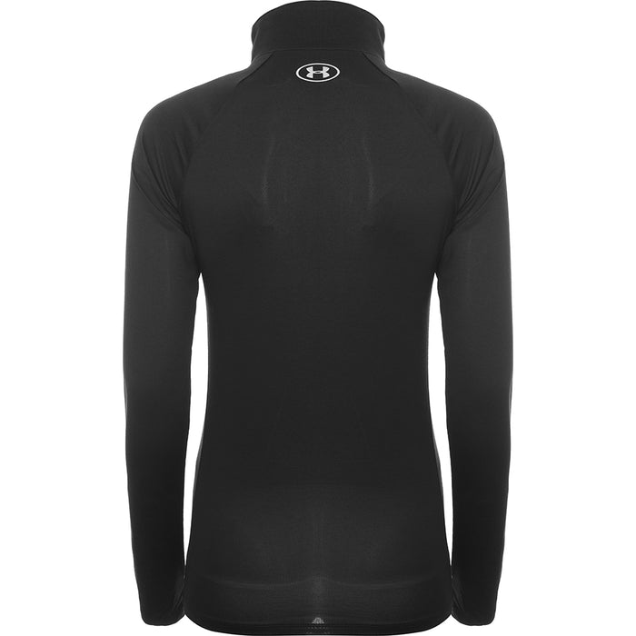 Under Armour Womens Tech 1/2 Zip Long Sleeve Top In Black