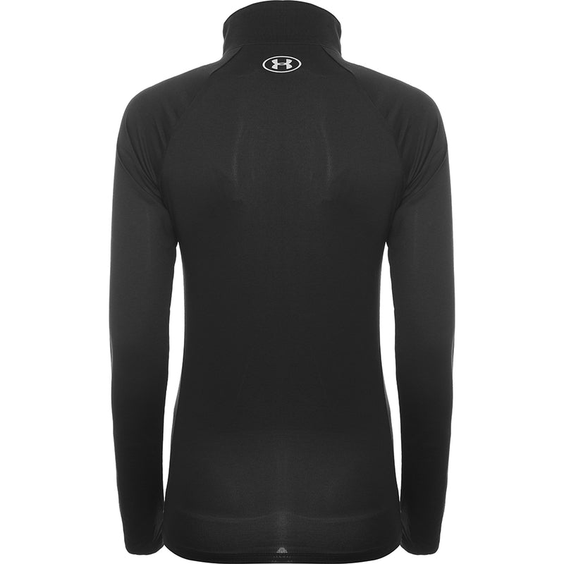 Under Armour Womens Tech 1/2 Zip Long Sleeve Top In Black