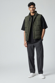 River Island Mens Gilet In Green