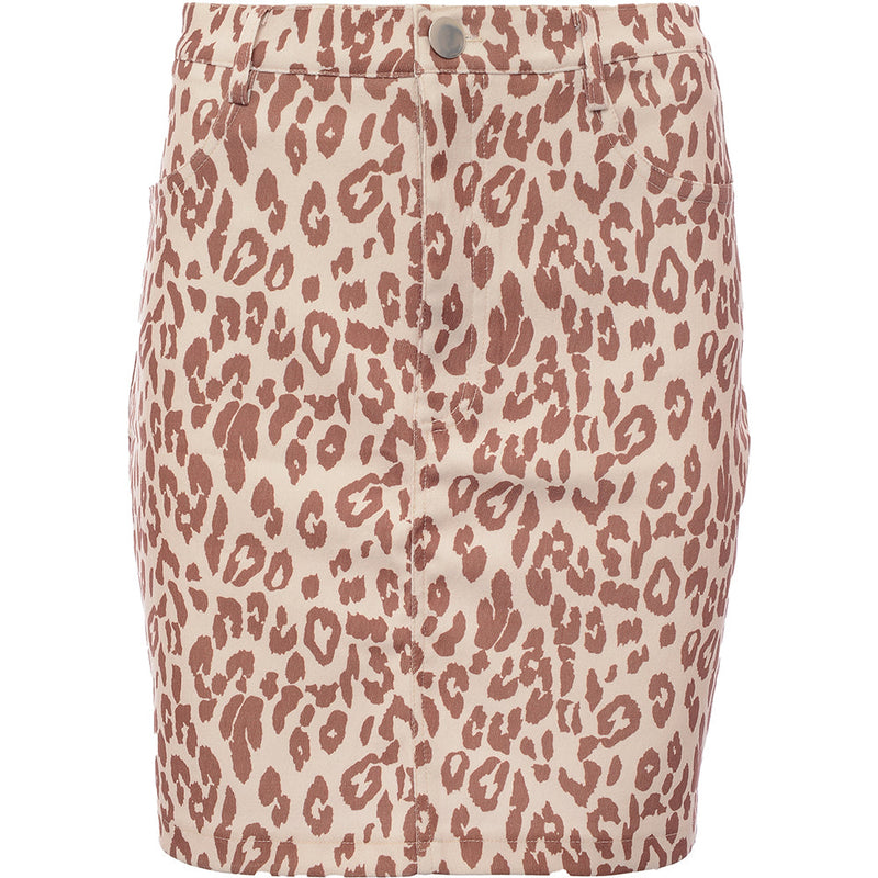 Daisy Street Women's Leopard Print Mini Skirt