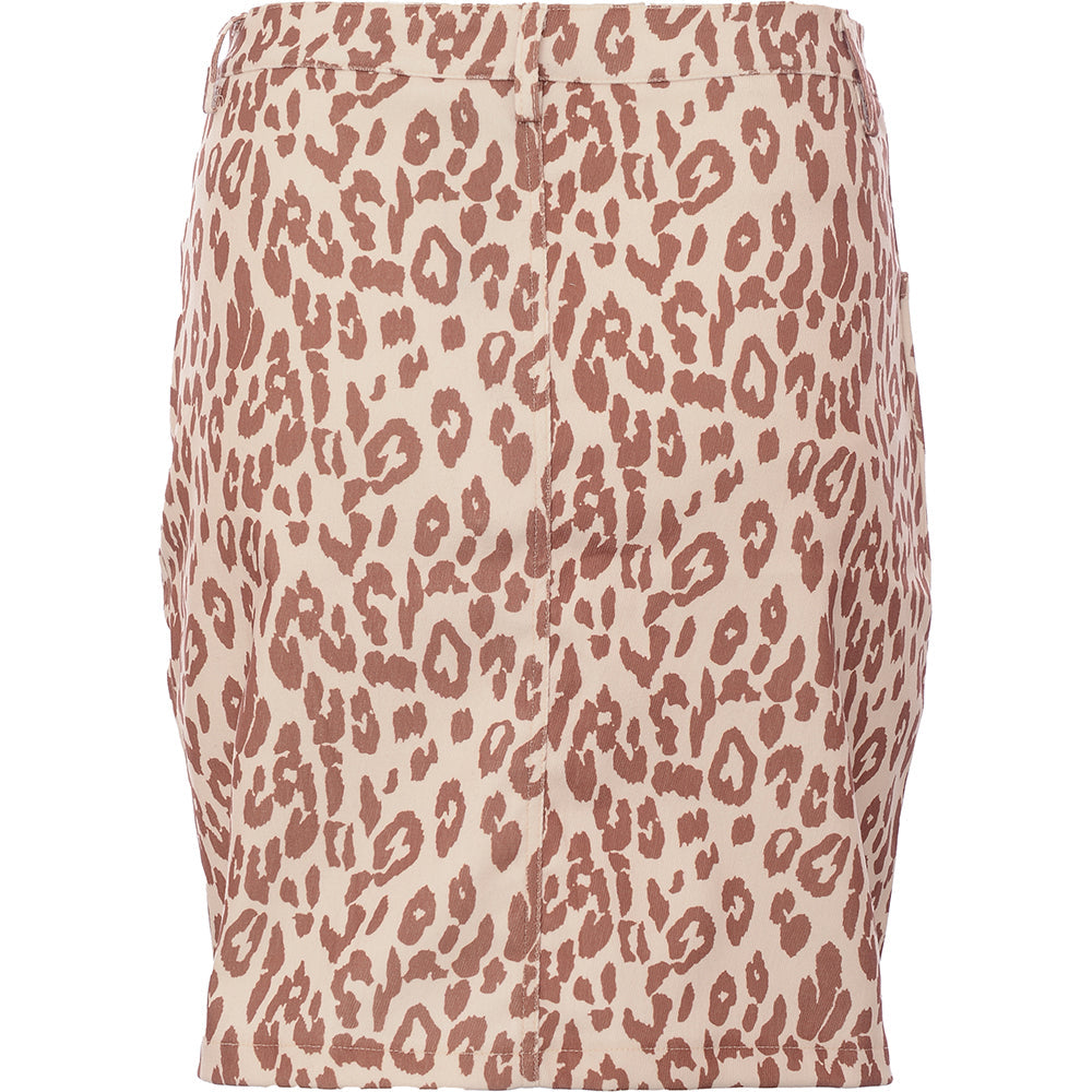 Daisy Street Women's Leopard Print Mini Skirt