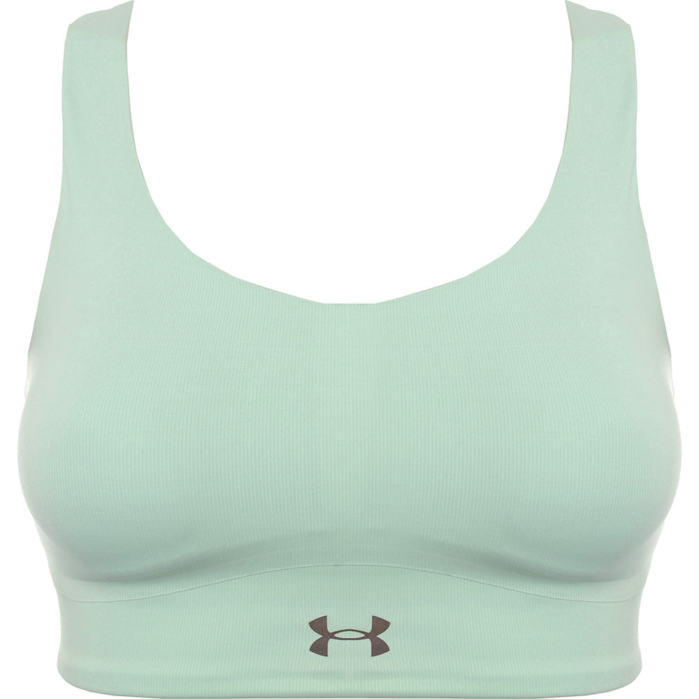 Under Armour Women's Green Rush Auxetic Mid Bra