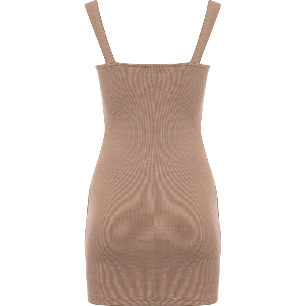 Femme Luxe Women's Bust Detail Bodycon Midi Dress