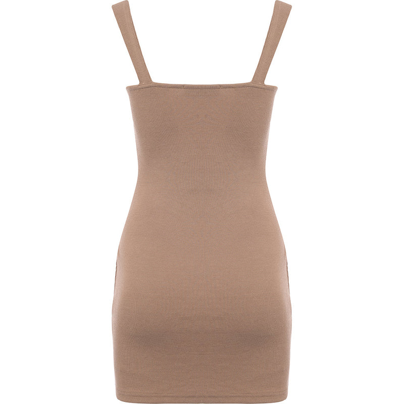 Femme Luxe Women's Bust Detail Bodycon Midi Dress