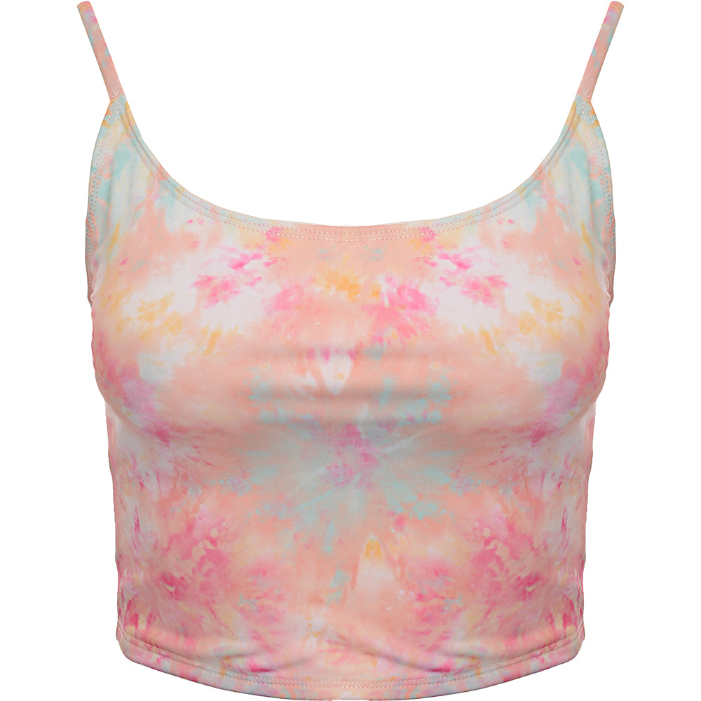ONZIE Womens Belle Light Support Cropped Sports Bra in Rose All Day