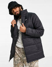 Mens Vans Long Layton Puffer Jacket in Black