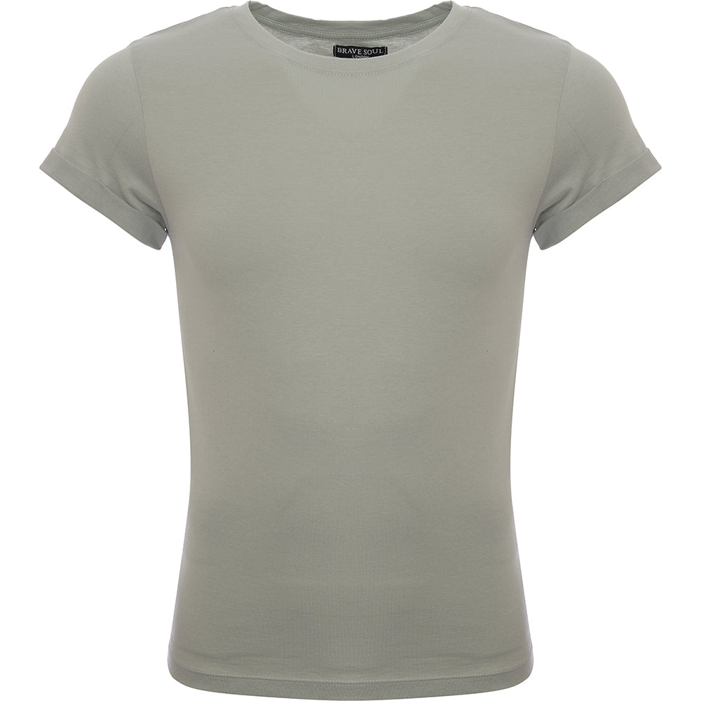 Womens Brave Soul Elanor T-Shirt in Green