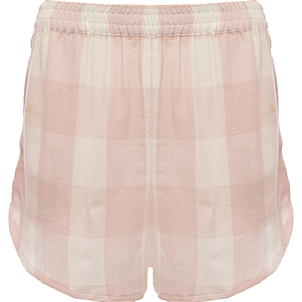 New Look Women's Co-Ord Gingham Shorts in Pink Check