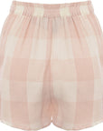 New Look Women's Co-Ord Gingham Shorts in Pink Check