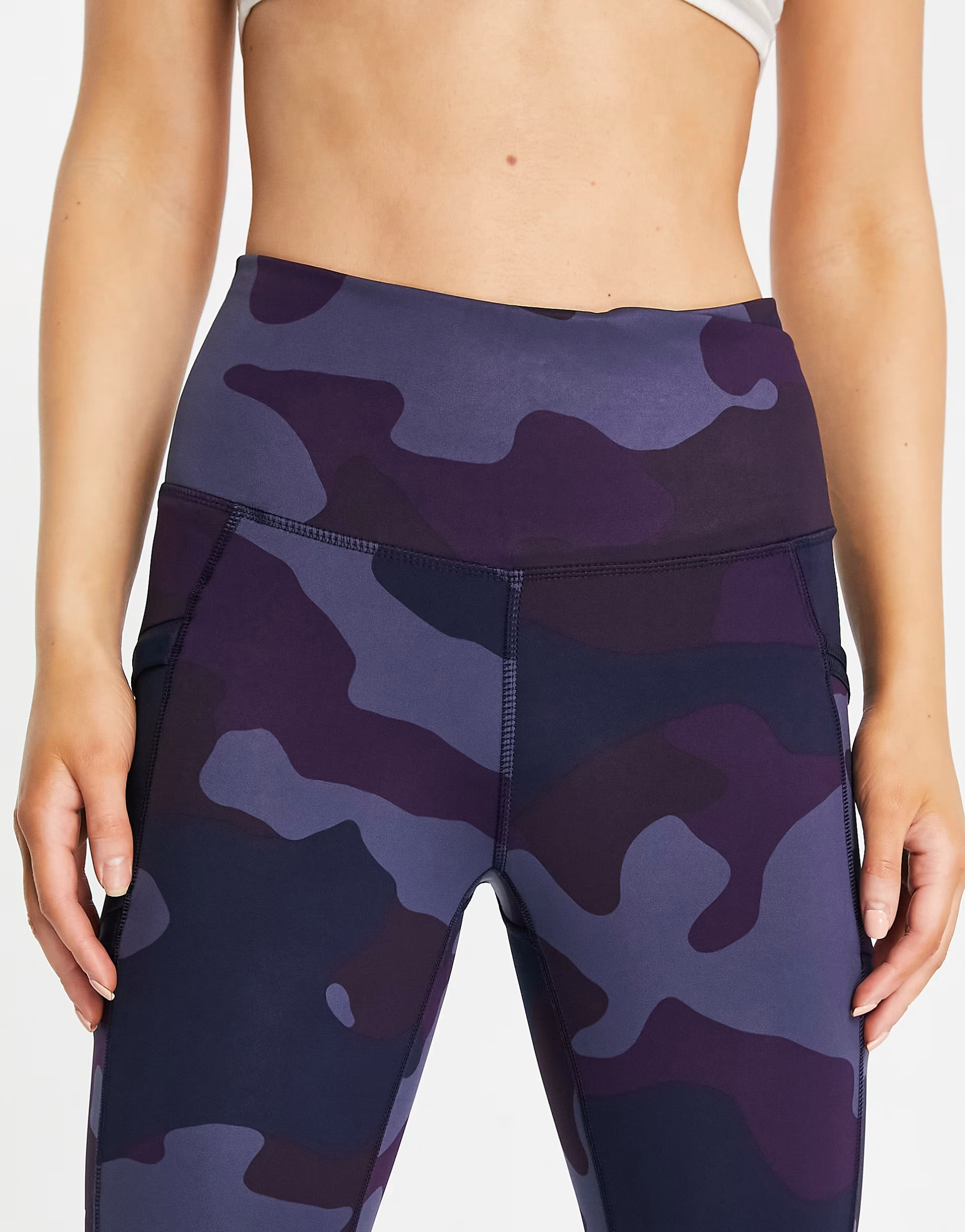 Columbia Womens Windgates Camo Leggings In Purple