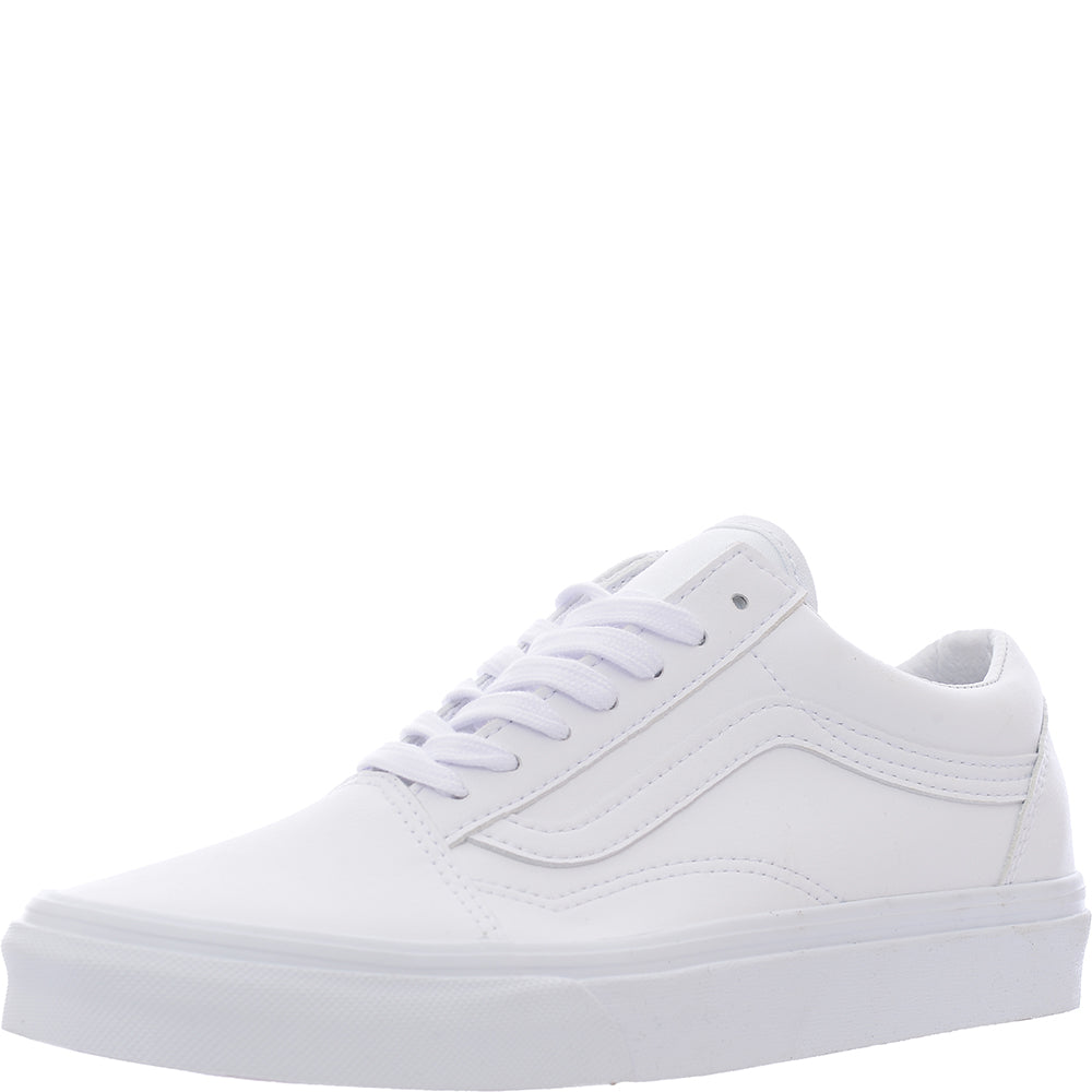 Cheap white leather vans hotsell