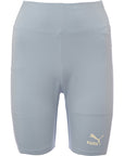 Puma Women's Blue Classics High Waisted Legging Shorts