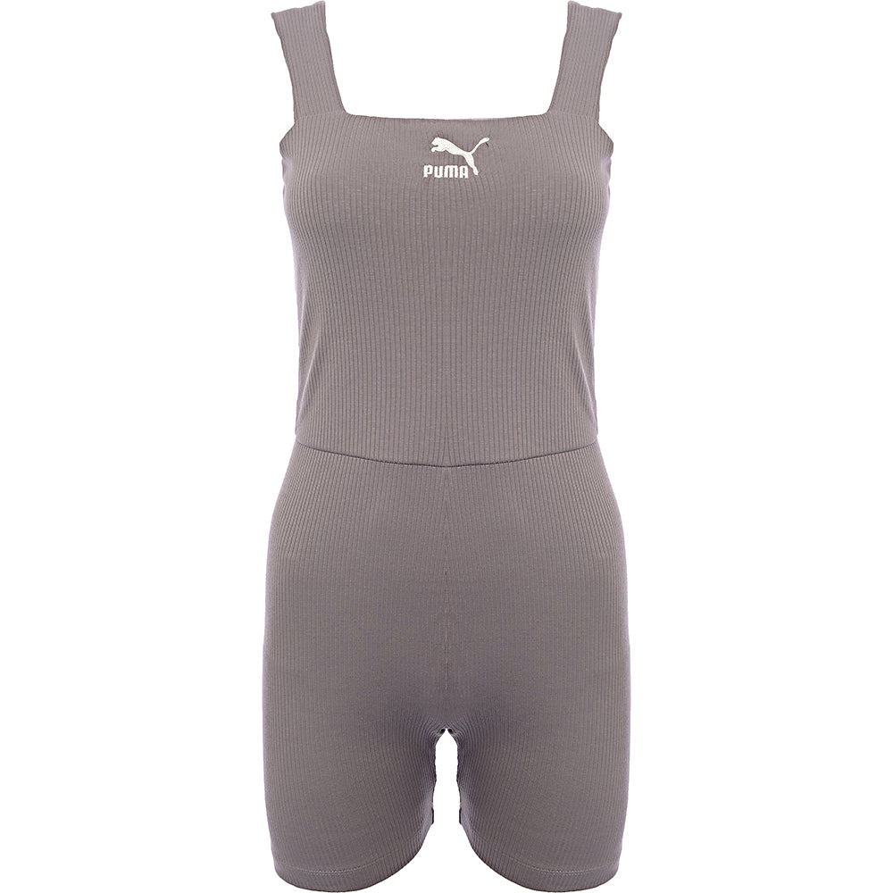 Puma Women&#39;s Storm Grey Ribbed Unitard