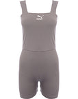 Puma Women's Storm Grey Ribbed Unitard