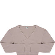 Puma Women's Storm Grey Ribbed Wrap Top