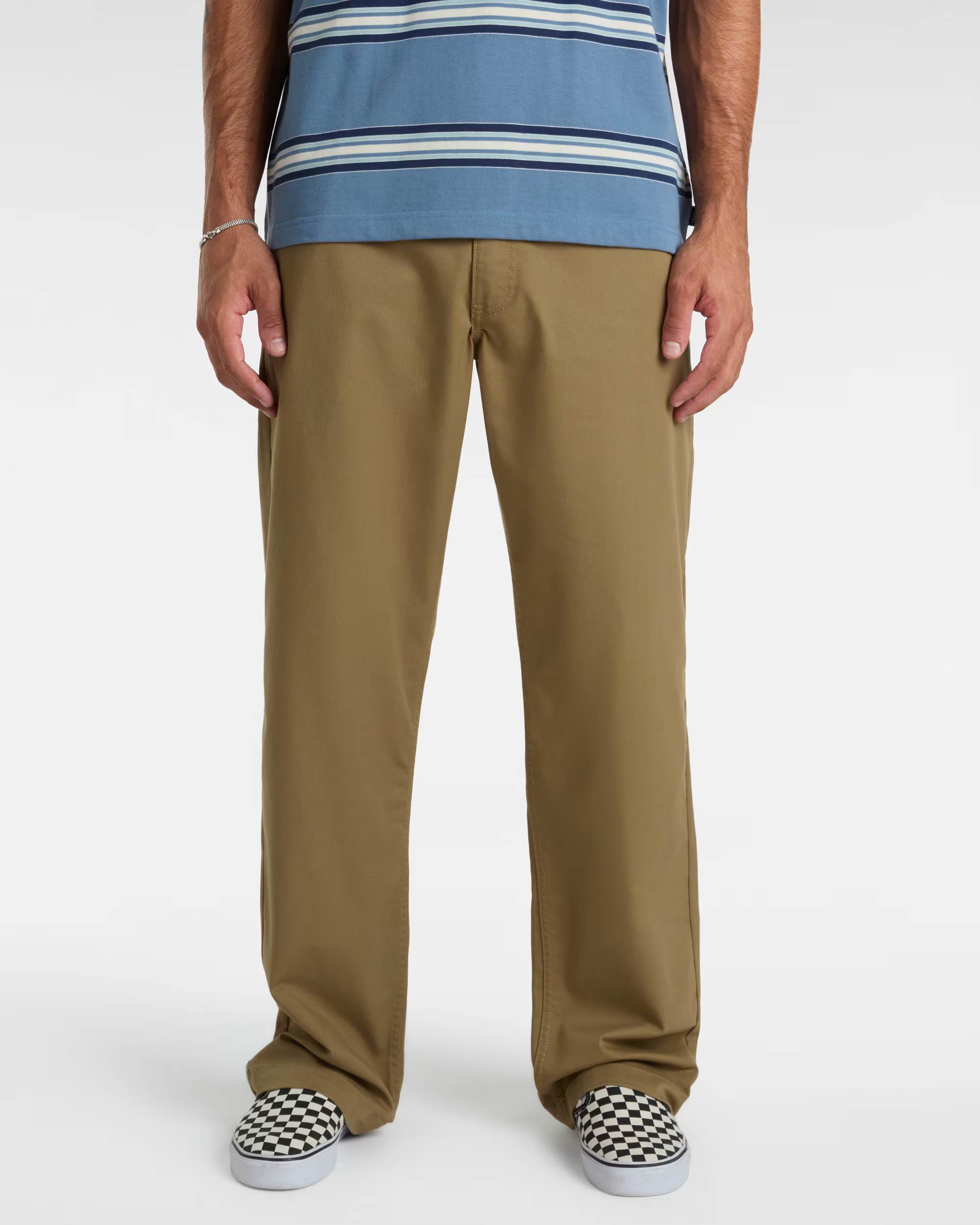 Vans Mens Authentic Loose Fit Chino Trousers In Brown