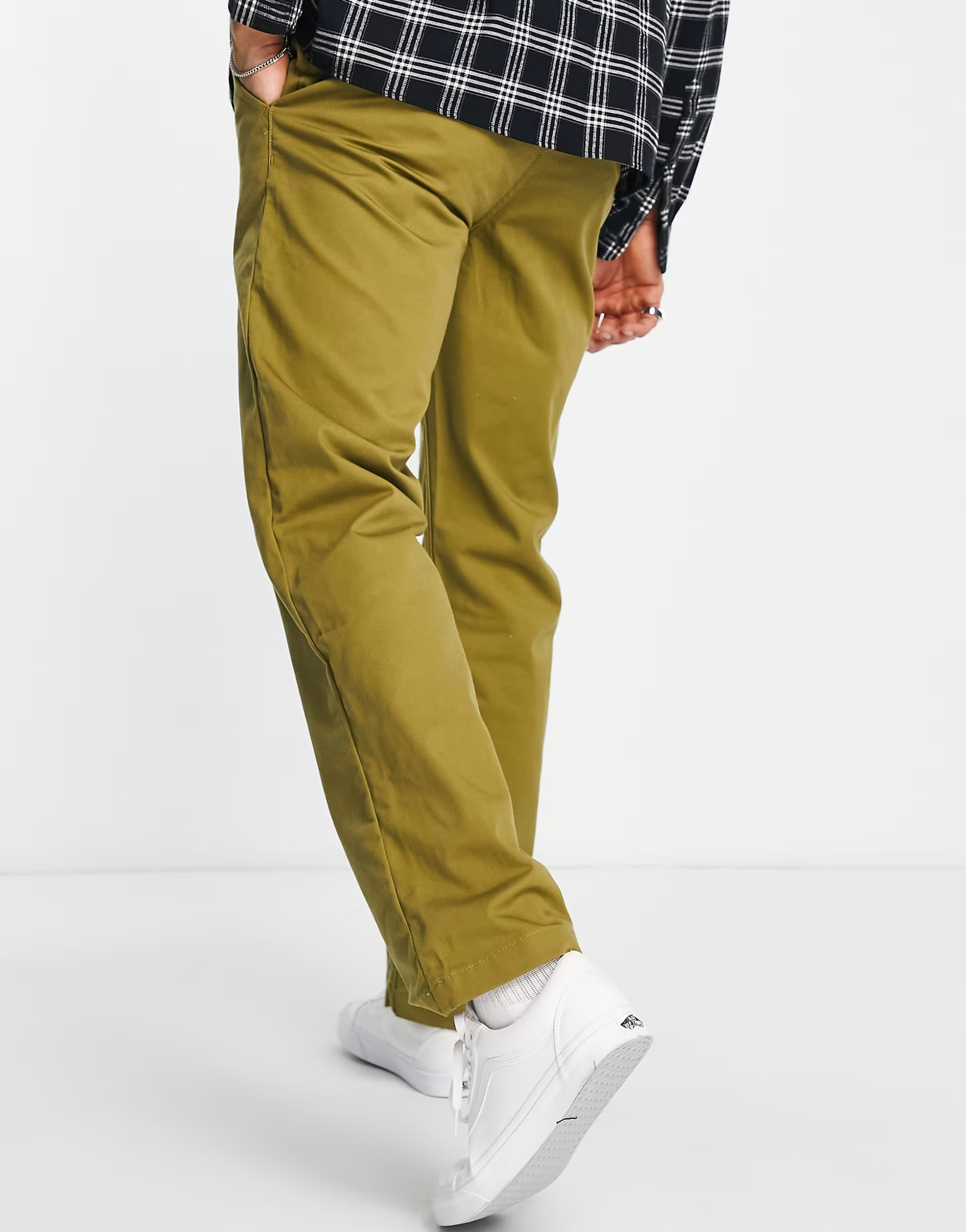 Vans Mens Authentic Loose Fit Chino Trousers In Brown
