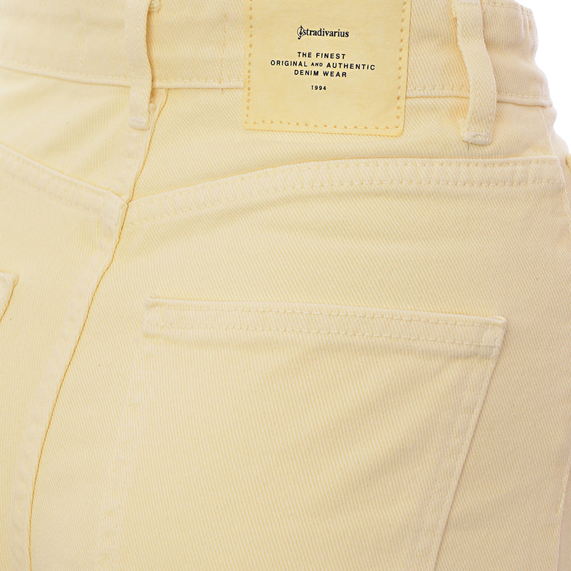 Stradivarius Womens 90s Dad Jean in Yellow