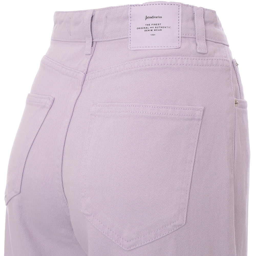 Stradivarius Womens 90s Dad Jean in Lilac