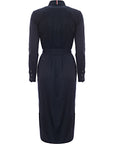 Tommy Hilfiger Women's Navy Essential Midi Shirt Dress