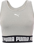 Puma Women's Training Strong Crop Top in Grey