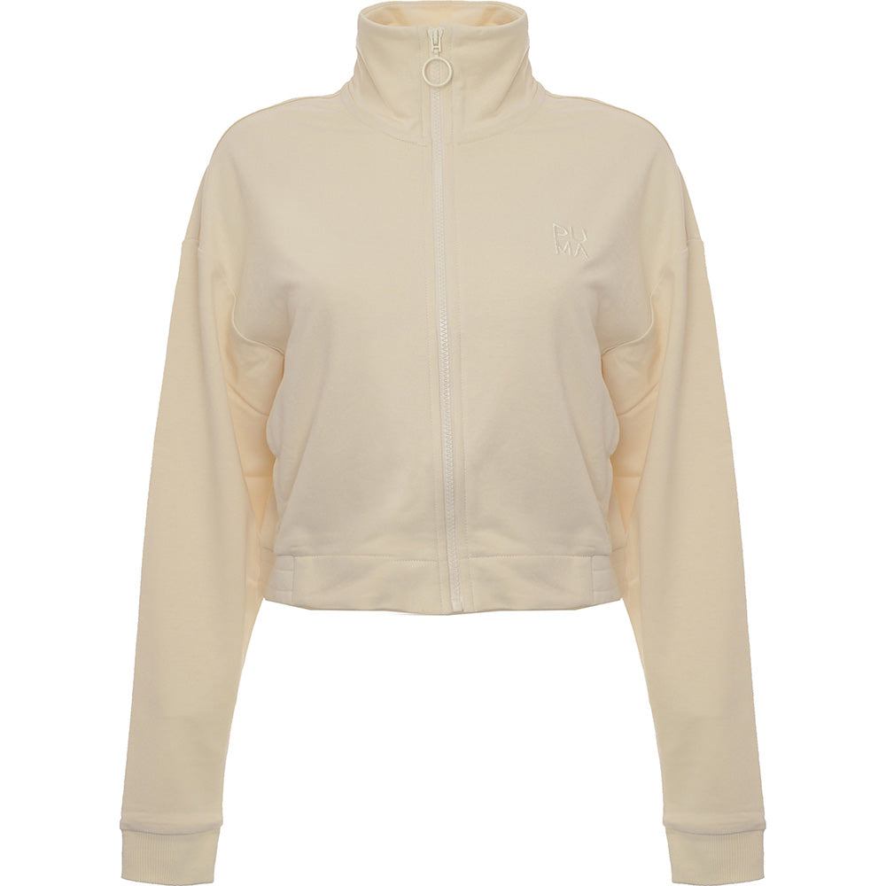 Puma Women's Off White Infuse High Neck Jacket