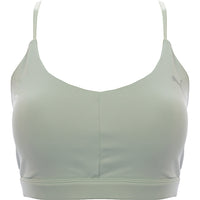 Puma Women's Green Training Low Impact Strappy Bra