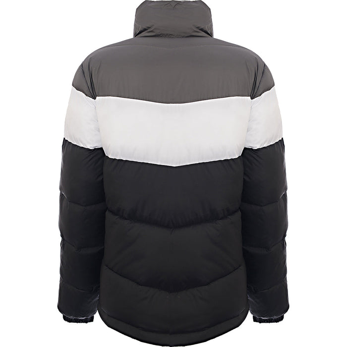 Columbia Mens Black and White Puffect Color Block Jacket