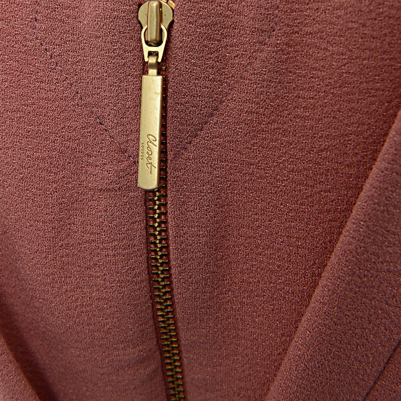 Closet London Women's Rose Pink Belted Tie Waist Mini Dress