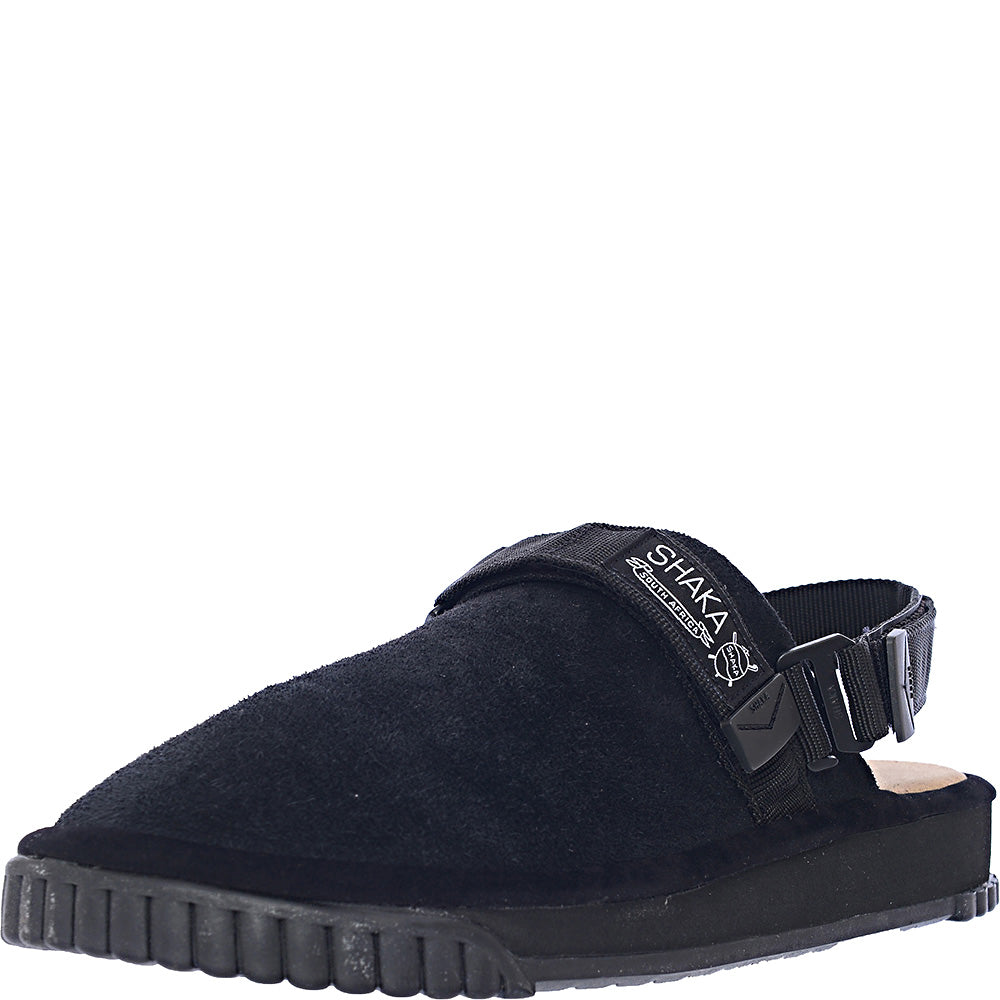 Shaka Men's Black Suede Snug Slipper Shoes